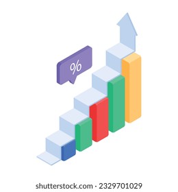 Pack of Business and Finance Isometric Icons 

