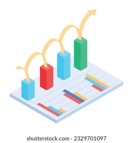 Pack of Business and Finance Isometric Icons 

