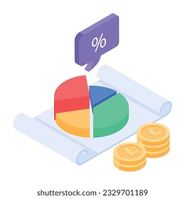 Pack of Business and Finance Isometric Icons 

