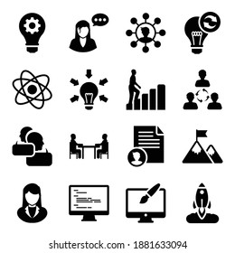 
Pack of Business Flat Icons 
