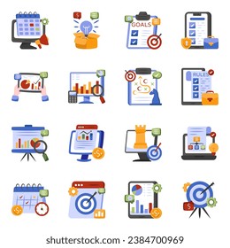 Pack of Business Flat Icons

