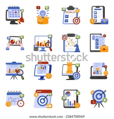 Pack of Business Flat Icons

