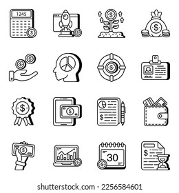 Pack of Business Linear Icons 
