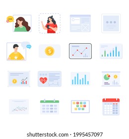 Pack of Business Relations Flat Vectors
