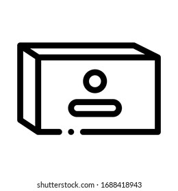 pack of butter icon vector. pack of butter sign. isolated contour symbol illustration