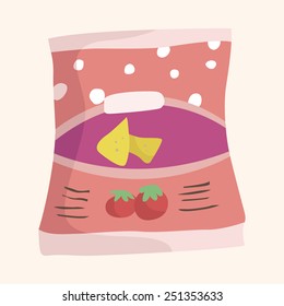 pack of candy theme elements vector,eps