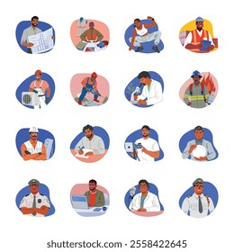 Pack of Career Flat Style Illustrations 

