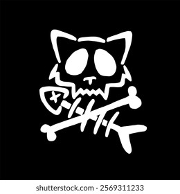 Pack of cat graffiti logo design