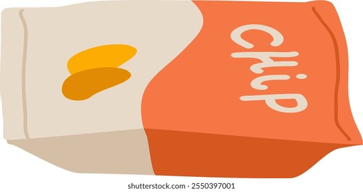 Pack Of Chips Vector Illustration