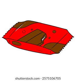 pack of chocolate illustration hand drawn isolated vector