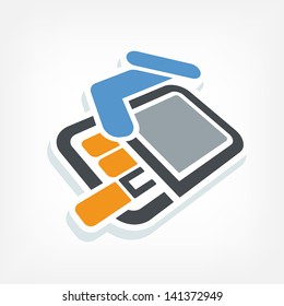 Pack of cigarettes 3d icon