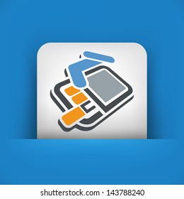 Pack of cigarettes 3d icon