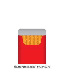 A pack of cigarettes or cigarette box