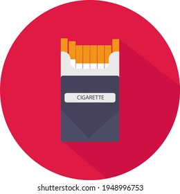 Paquete de cigarrillos, ilustración, vector sobre fondo blanco.