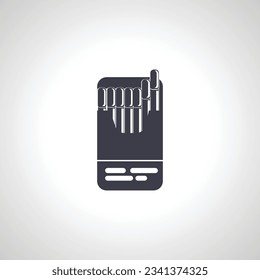 pack of cigarettes isolated icon