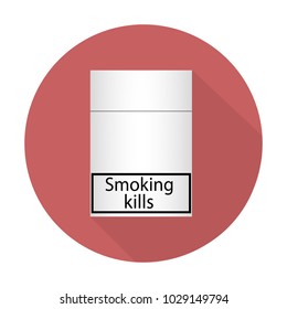 a pack of cigarettes on a dark pink background with a shadow