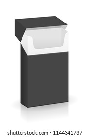 Pack of cigarettes on a white background. Vector illustration.