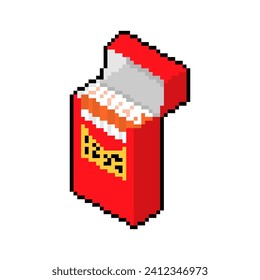 Paquete de cigarrillos arte píxel 8 bits pixelado Vector ilustración