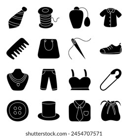 Pack Of Clothes solid Icon

