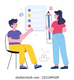 Pack of Coding and Marketing Flat Illustrations 

