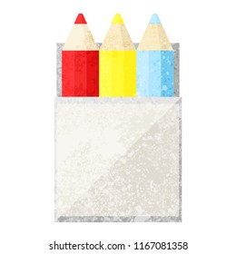 conjunto de lápices de colores icono de ilustración vectorial gráfico