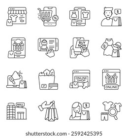 Pack of Commerce Linear icon

