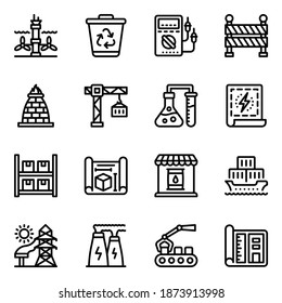

Pack of Commerical Industries in Solid Icons
