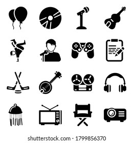 The pack consists of entertainment and hobbies in modern solid style. A simple yet creative pack must be in your collection. Here are the elements you really want hence.