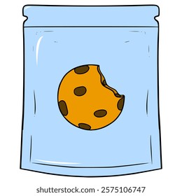 pack of cookie illustration hand drawn isolated vector