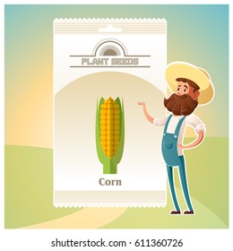 Pack of Corn seeds icon