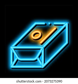 pack of creamy spread neon light sign vector. Glowing bright icon pack of creamy spread sign. transparent symbol illustration