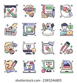 Pack of Creative Design Flat Icons

