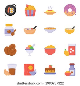 Pack of Cuisines Flat Icons