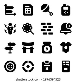 Paquete de Iconos Sólidos de Cultura y Etnicidad