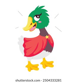 Pack of Cute Duckling Flat Stickers 

