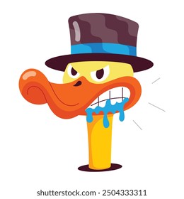Pack of Cute Duckling Flat Stickers 

