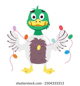 Paquete de pegatinas planas lindas del patito 

