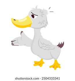 Paquete de pegatinas planas lindas del patito 

