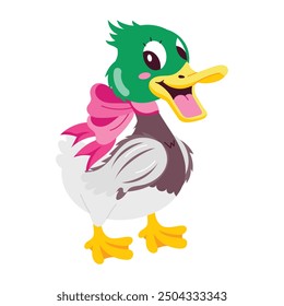 Pack of Cute Duckling Flat Stickers 

