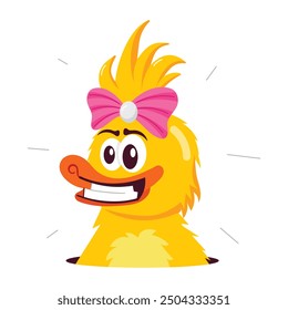 Pack of Cute Duckling Flat Stickers 

