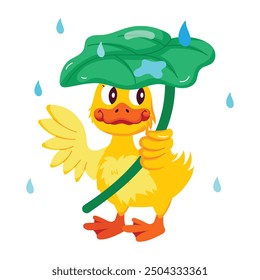 Pack of Cute Duckling Flat Stickers 

