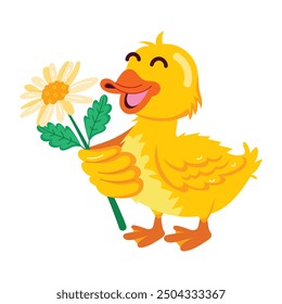 Pack of Cute Duckling Flat Stickers 

