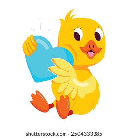 Paquete de pegatinas planas lindas del patito 

