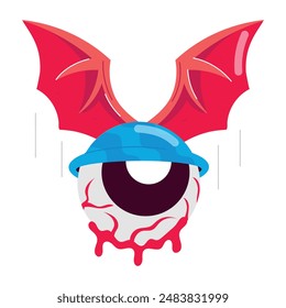 Pack of Cute Flat Cartoon Style Stickers 


