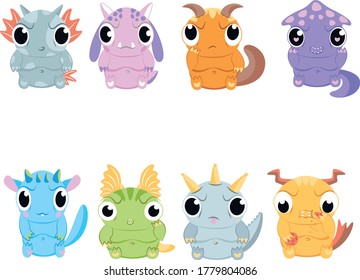 pack of cute little monsters 