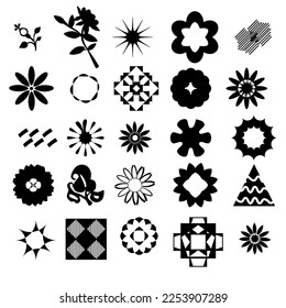 Pack of Cute Vector Shapes (Flowers)