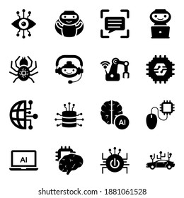 
Paket mit Cybernetics-Flachsymbols 