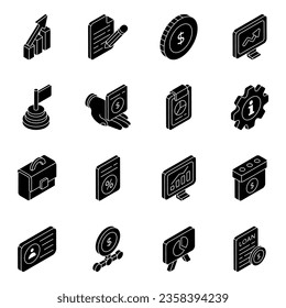 Pack of Data glyph Icons 
