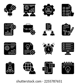 Pack of Development Solid Icons

