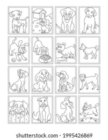 Pack of Dog Coloring Pages